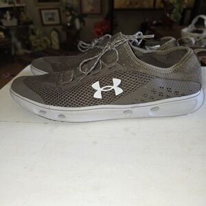 Under Armour Brown and White Boat Shoes
